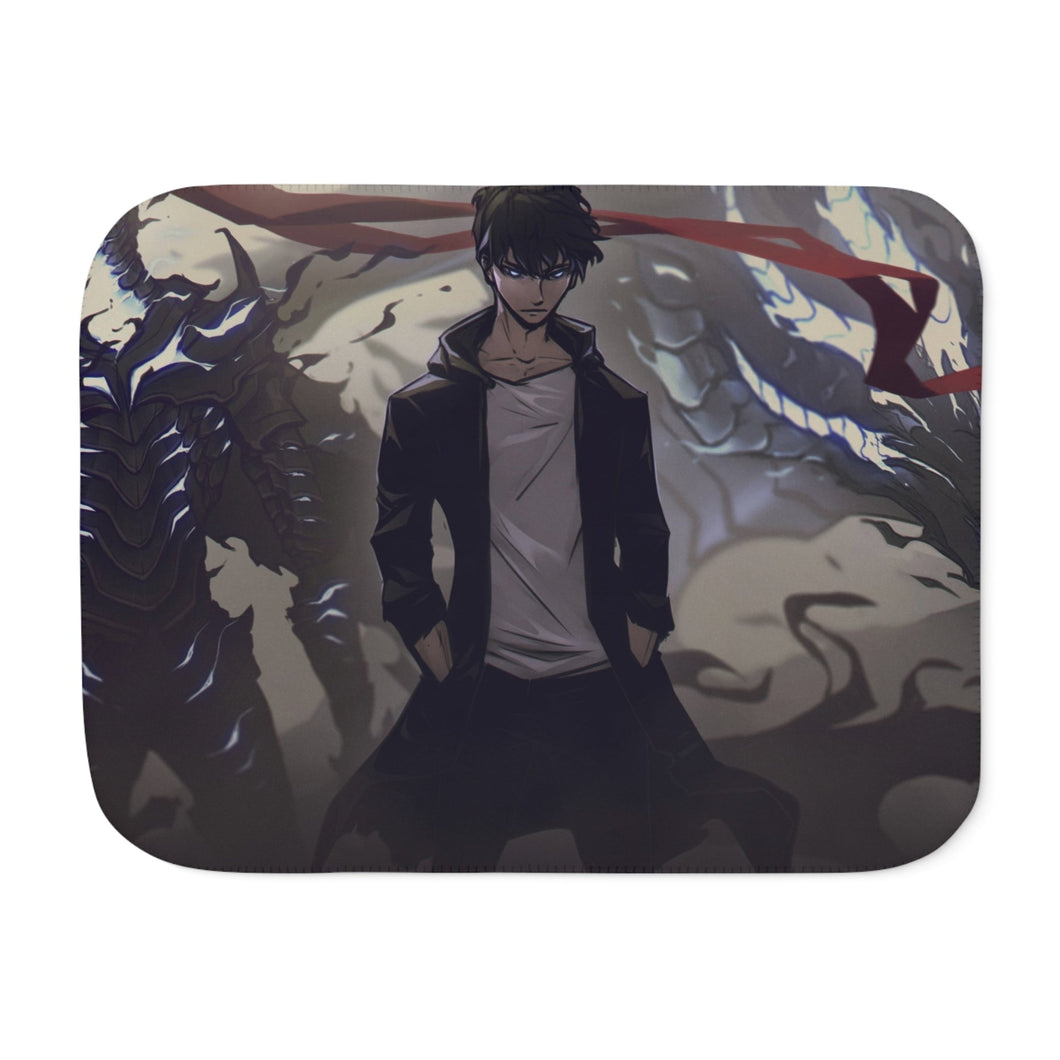 Anime Solo Leveling Sherpa Blanket