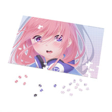 Load image into Gallery viewer, A girl with pink hair and headphones Jigsaw Puzzle
