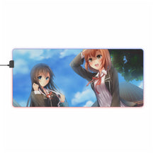 Load image into Gallery viewer, My Teen Romantic Comedy SNAFU Yukino Yukinoshita, Yui Yuigahama RGB LED Mouse Pad (Desk Mat)
