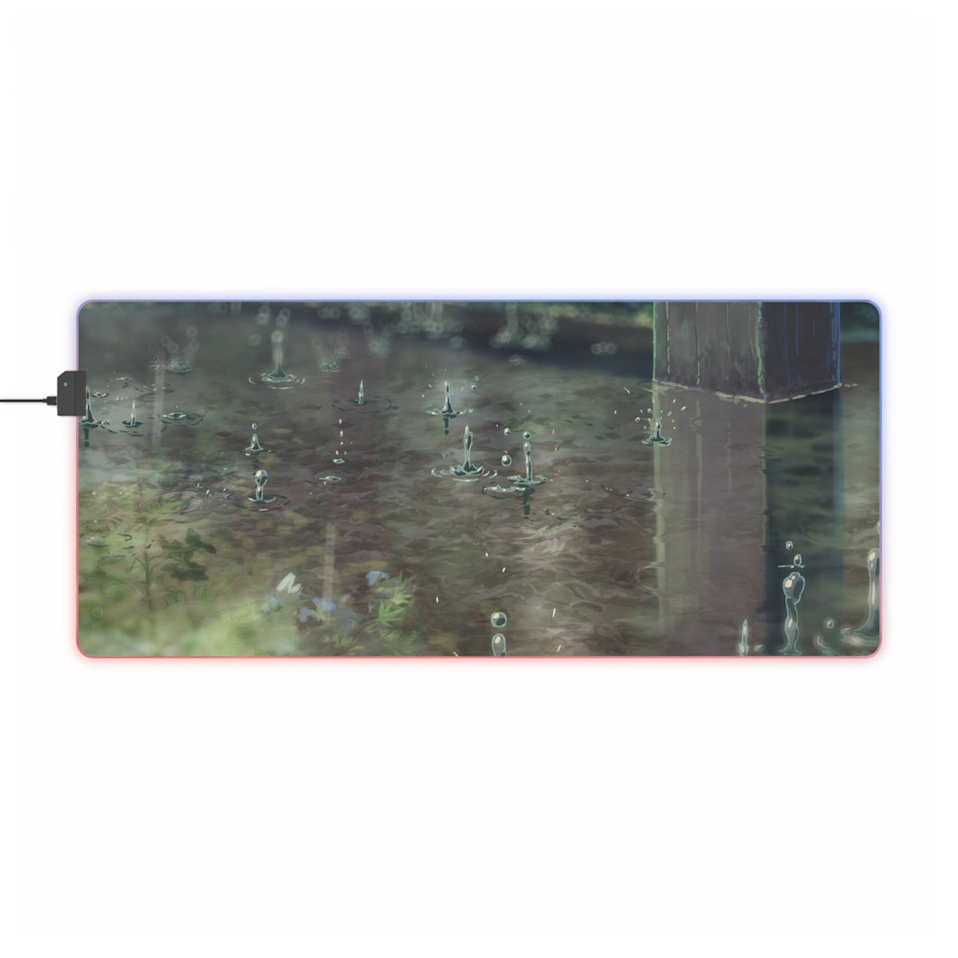 The Garden Of Words RGB LED Mouse Pad (Desk Mat)