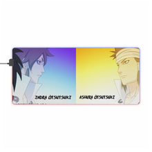 Load image into Gallery viewer, Uchiha Madara (Indra Õtsutsuki) &amp; Senju Hashirama (Ashura Õtsutsuki) / Background anime Naruto RGB LED Mouse Pad (Desk Mat)
