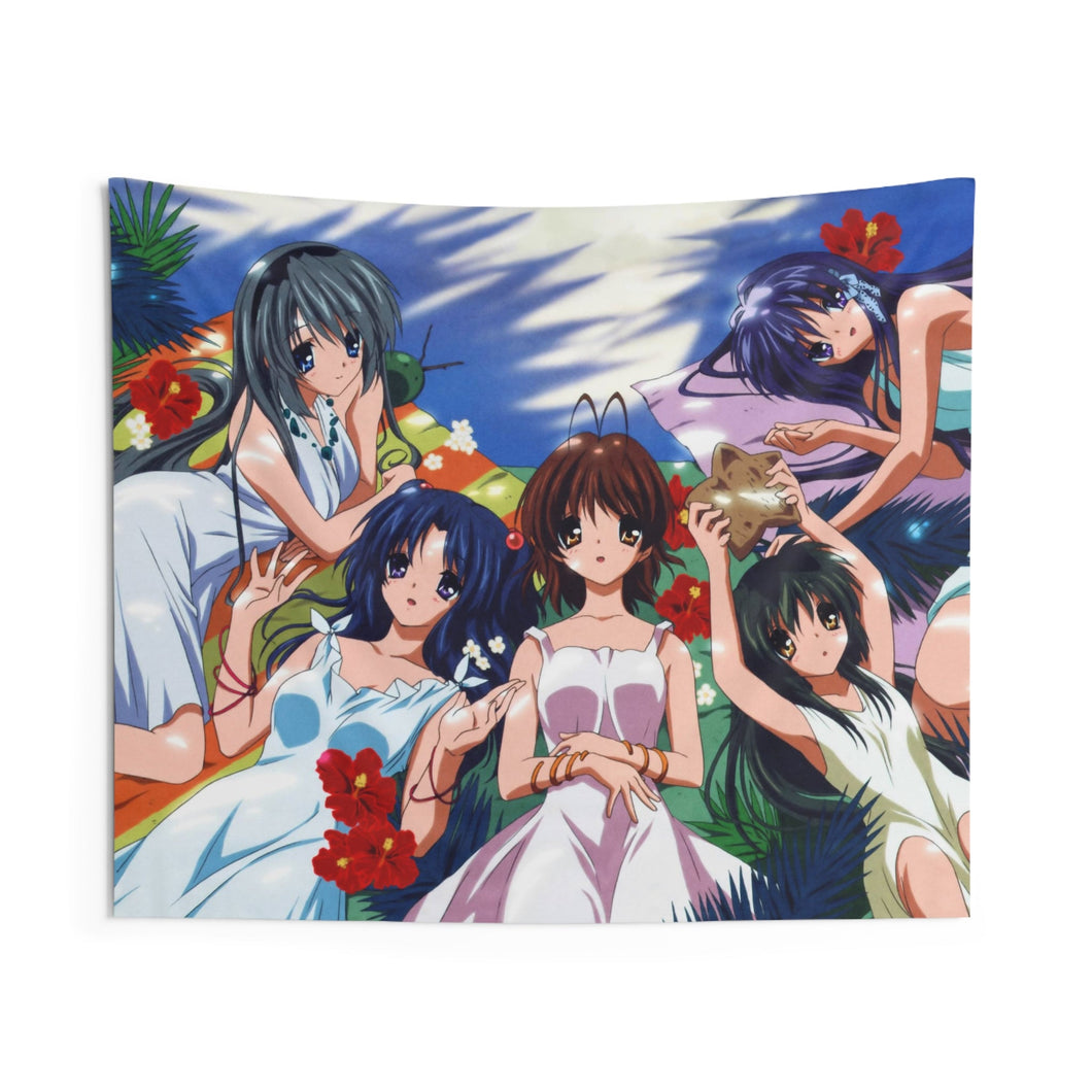 Clannad Nagisa Furukawa, Tomoyo Sakagami, Kyou Fujibayashi, Fuuko Ibuki, Kotomi Ichinose Indoor Wall Tapestry