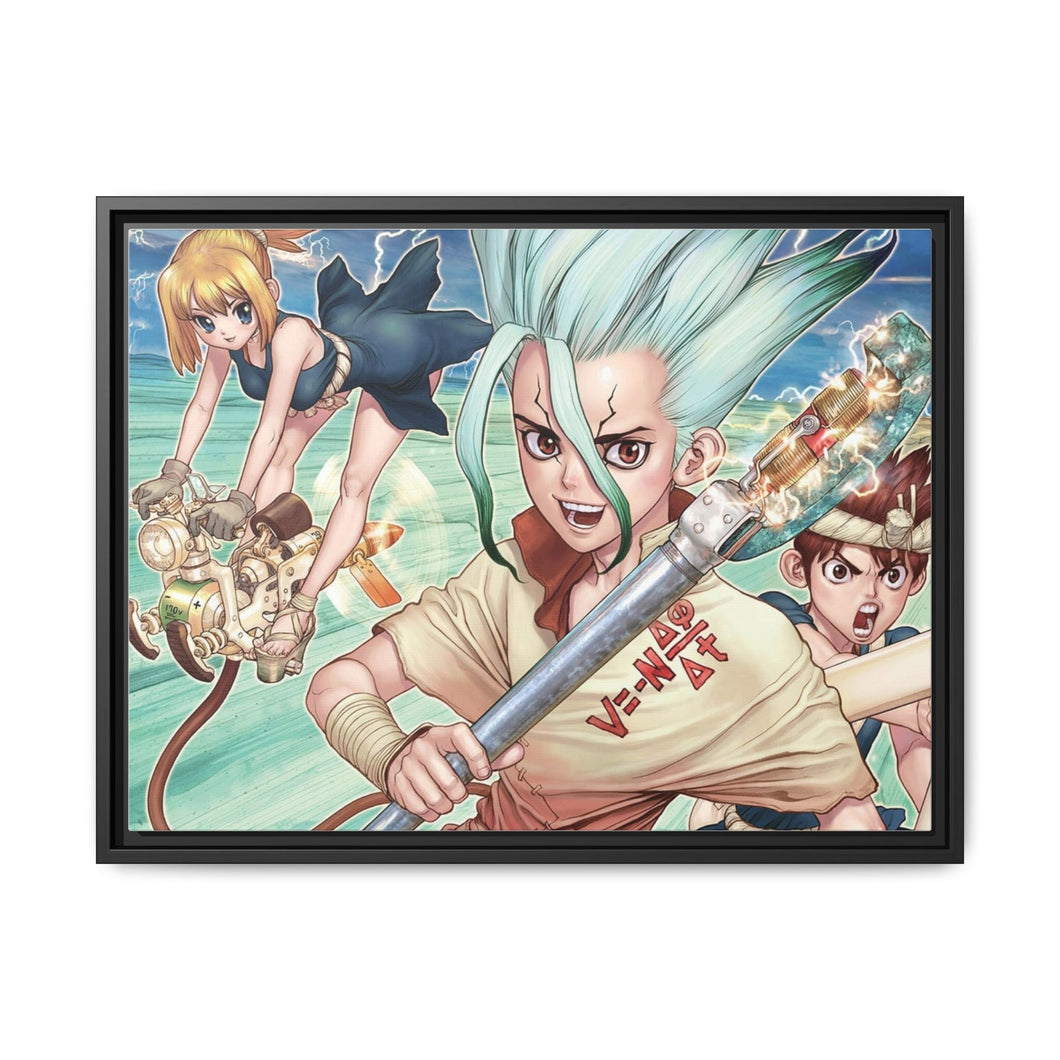 Anime Dr. Stone Canvas Framed Art Print