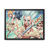 Anime Dr. Stone Canvas Framed Art Print
