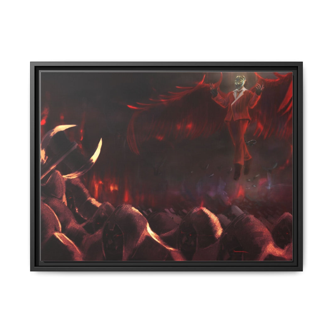 Overlord Demiurge Canvas Framed Art Print