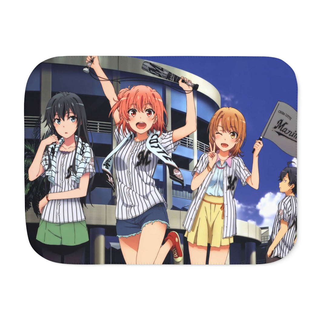 My Teen Romantic Comedy SNAFU Hachiman Hikigaya, Yukino Yukinoshita, Yui Yuigahama Sherpa Blanket