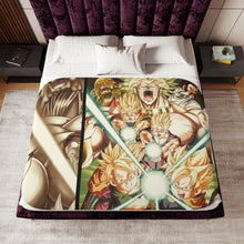 Load image into Gallery viewer, Dragon Ball Z poster Sherpa Blanket
