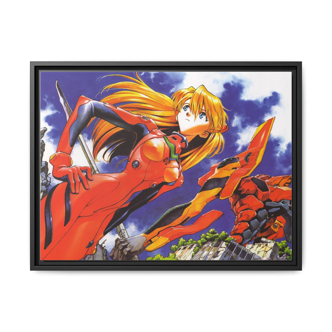 Anime Neon Genesis Evangelion Canvas Framed Art Print