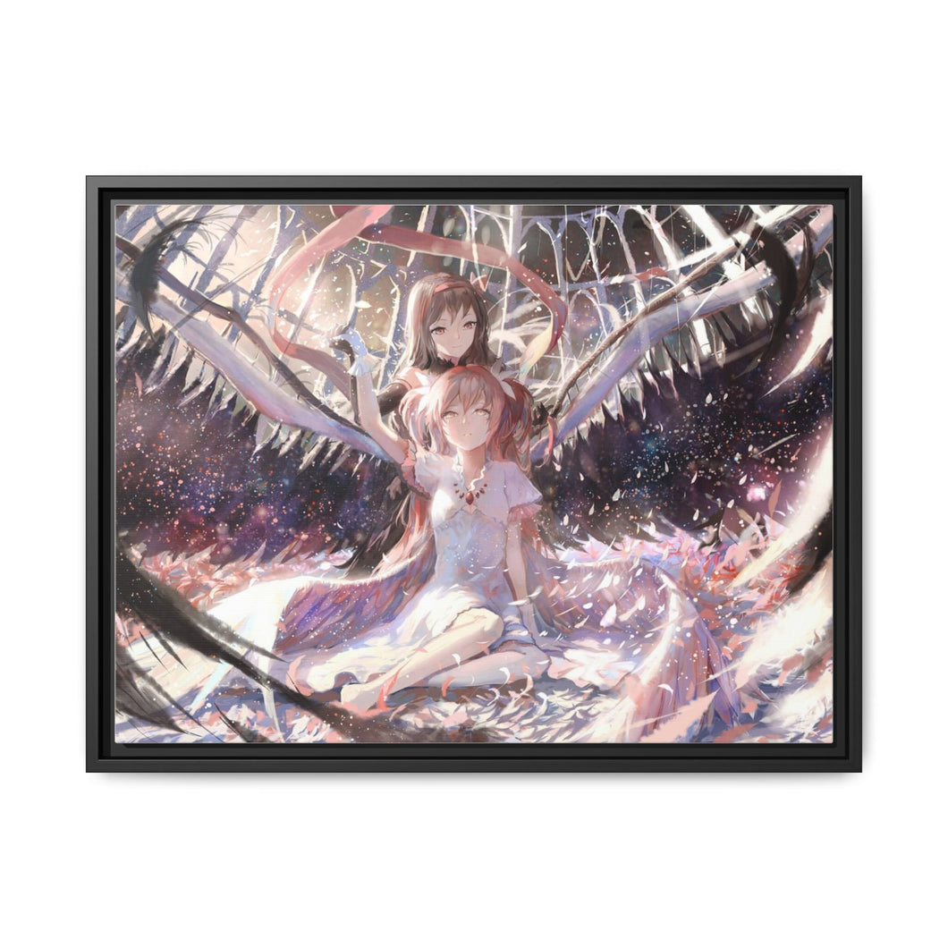 Mahou Shoujo Madoka Magica Group Canvas Framed Art Print
