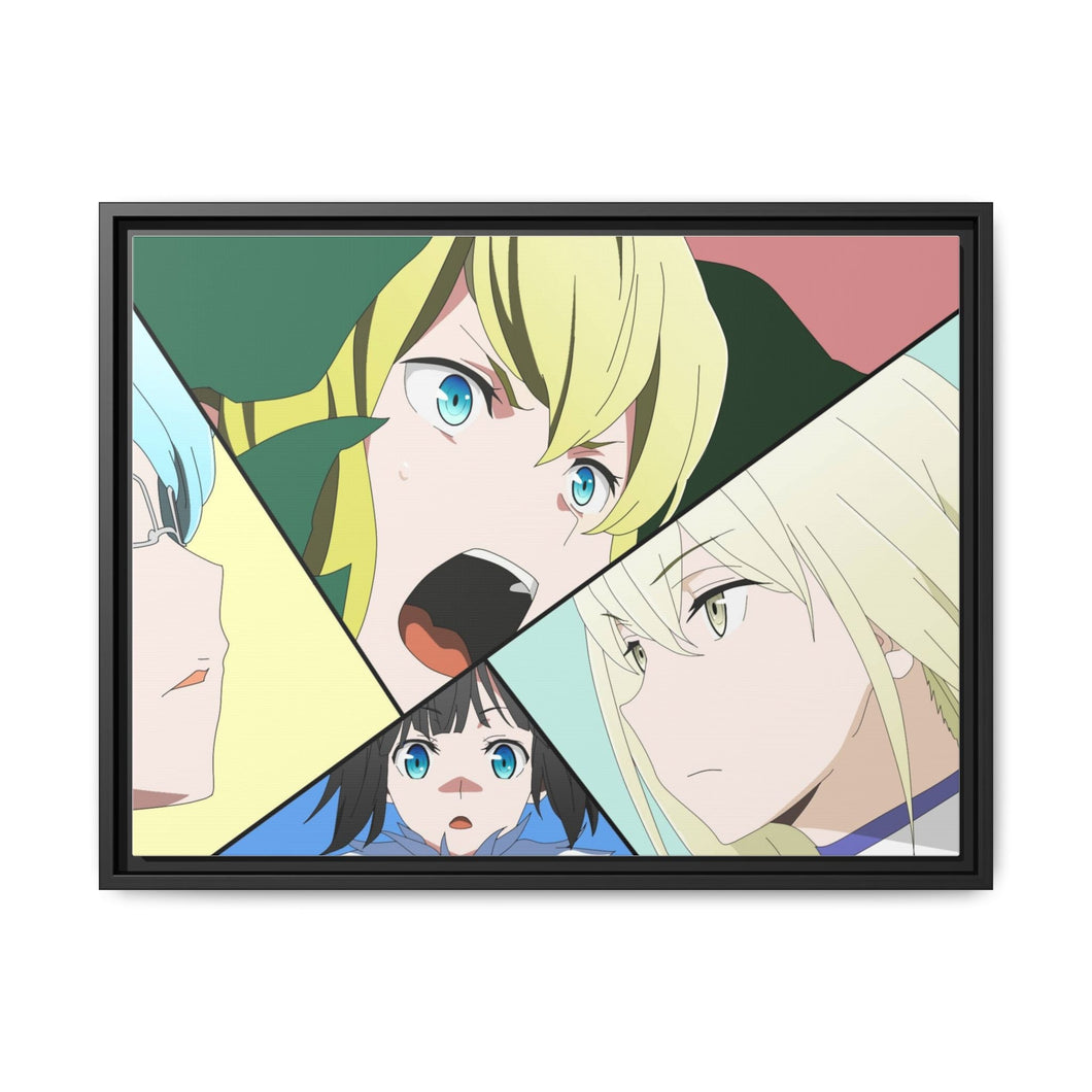 Aiz,Hestia,Lyon and Andromeda Canvas Framed Art Print