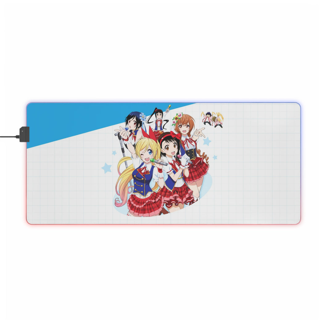 Nisekoi Chitoge Kirisaki, Kosaki Onodera, Seishirou Tsugumi, Marika Tachibana, Shuu Maiko RGB LED Mouse Pad (Desk Mat)