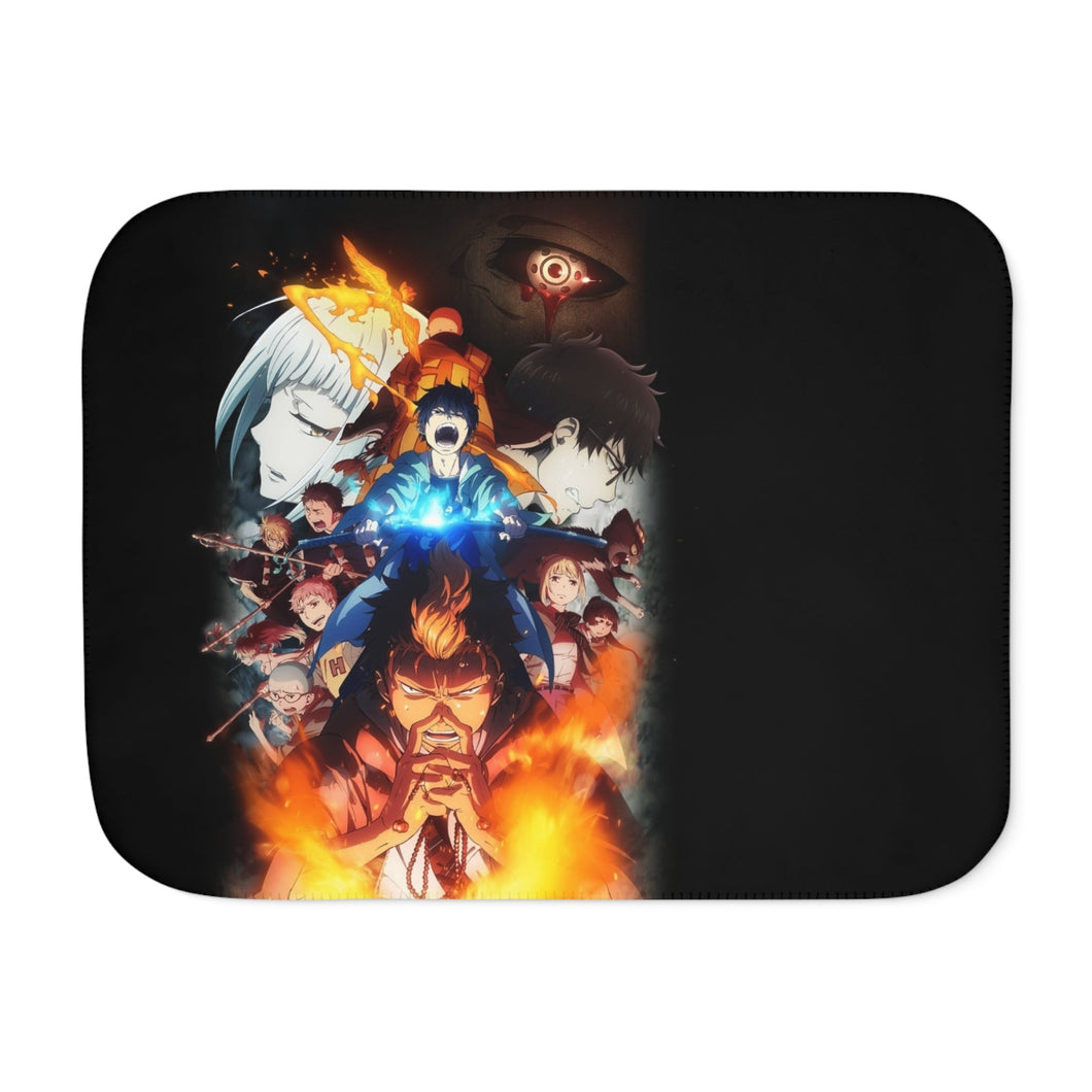 Anime Blue Exorcist Sherpa Blanket