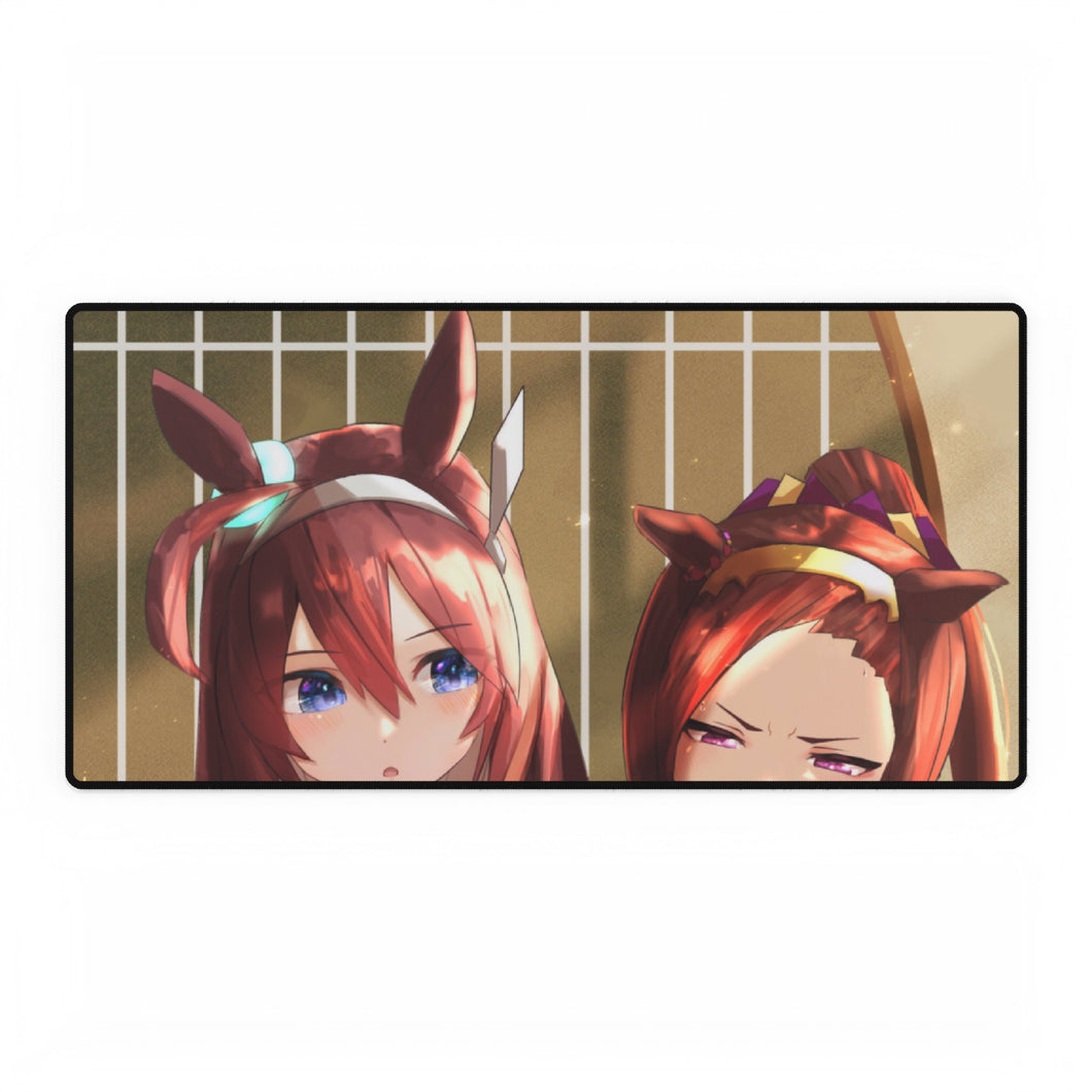 Mihono Bourbon & Sakura Bakushin O Mouse Pad (Desk Mat)
