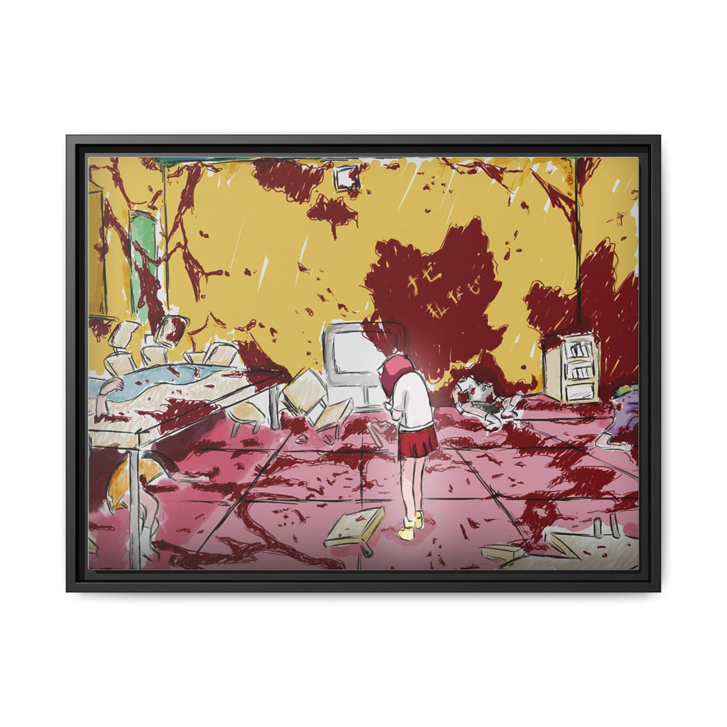 Anime Elfen Liedr Canvas Framed Art Print