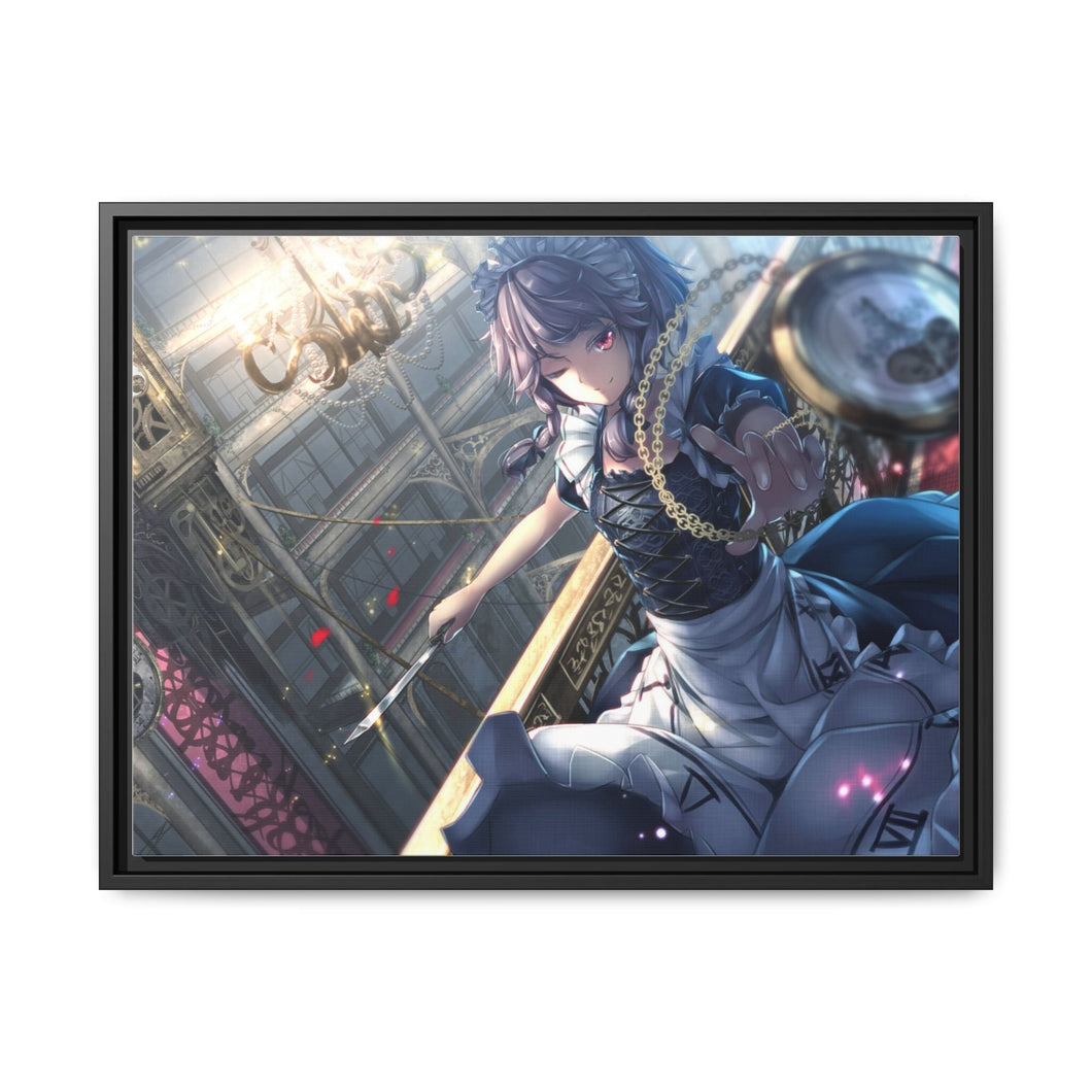 Anime Touhou Canvas Framed Art Print
