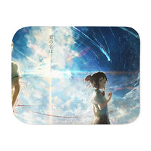 Load image into Gallery viewer, Your Name. Sherpa Blanket
