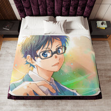 Load image into Gallery viewer, Kousei Arima Sherpa Blanket
