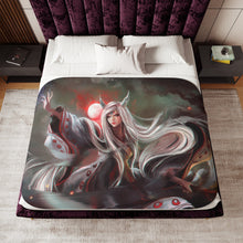 Load image into Gallery viewer, Kaguya Ōtsutsuki&#39;s power release Sherpa Blanket

