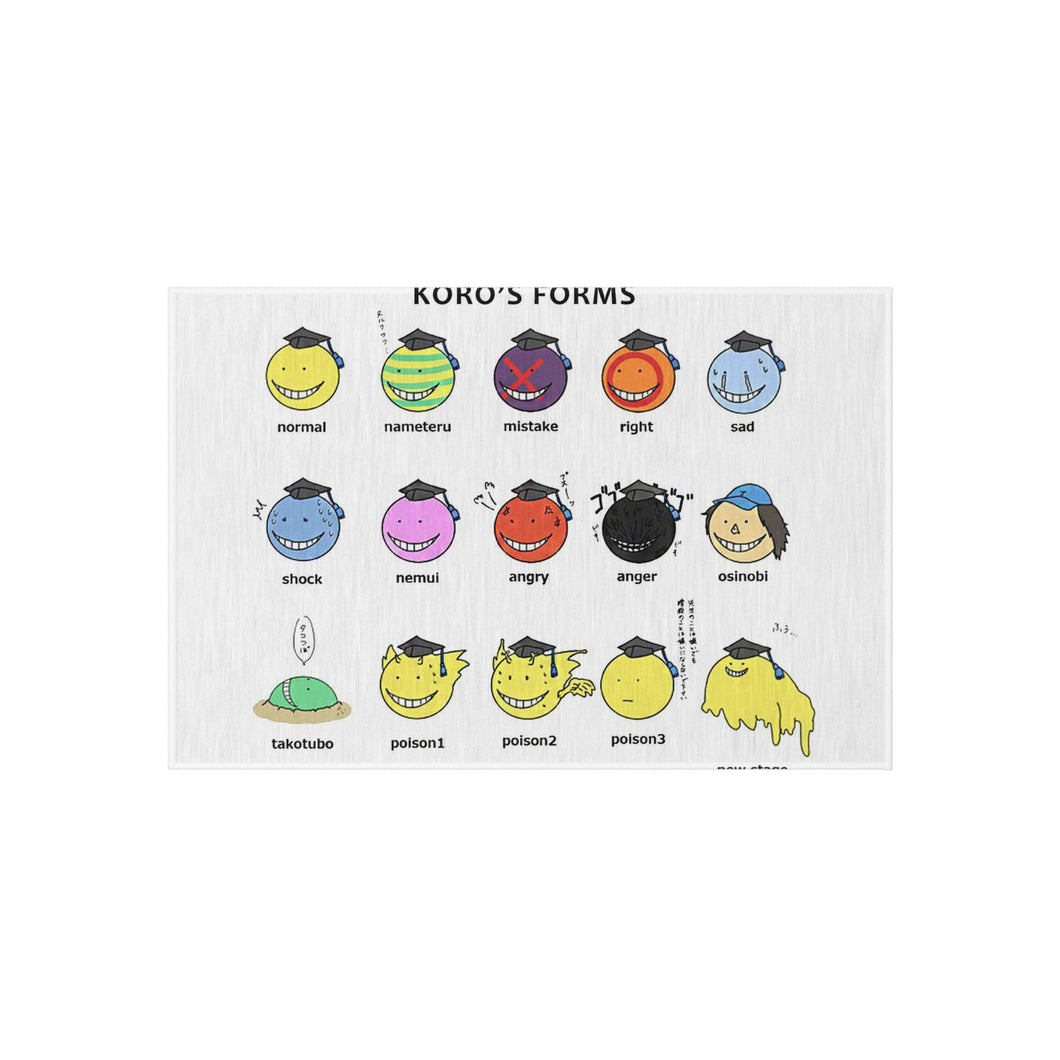 Koro-sensei's forms Rug