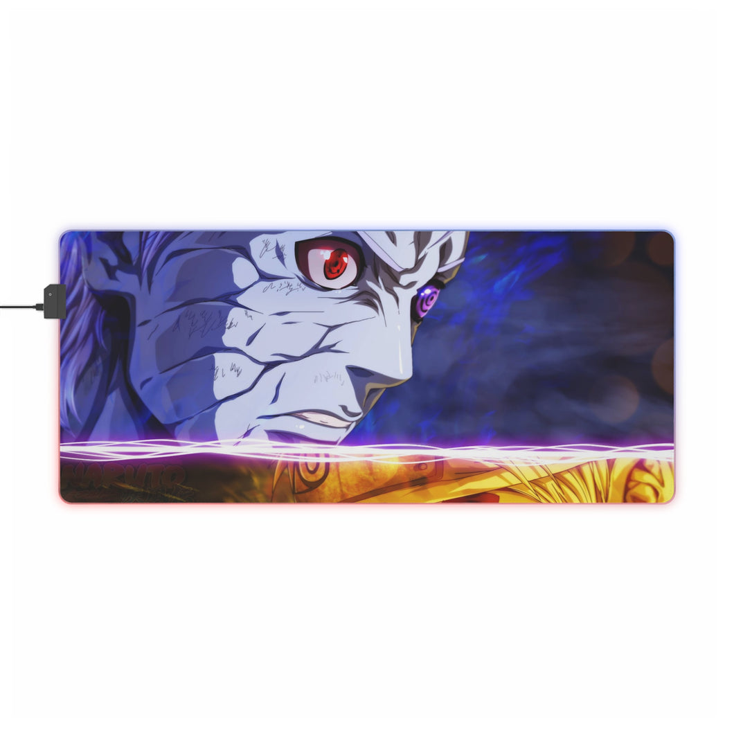 Obito and Naruto RGB LED Mouse Pad (Desk Mat)