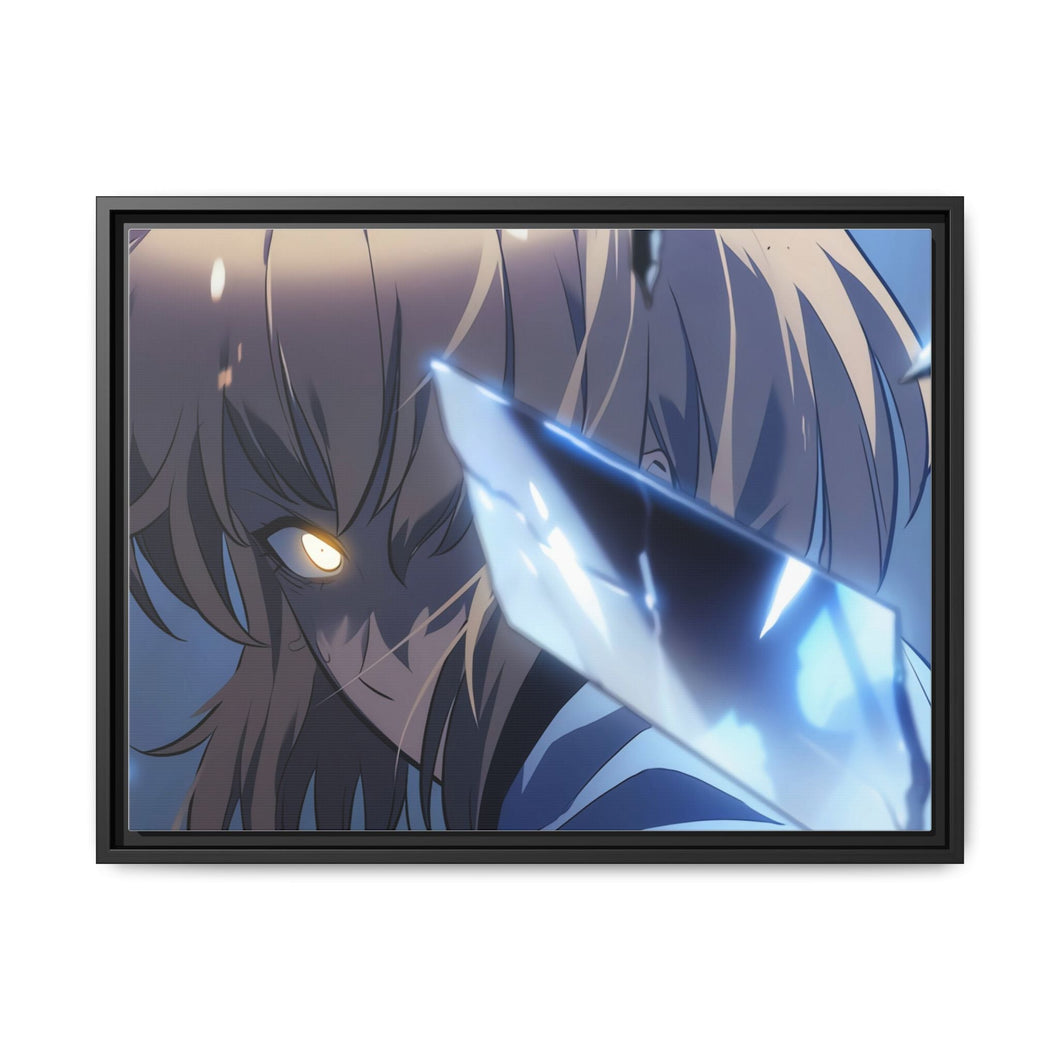 Anime Solo Leveling Canvas Framed Art Print