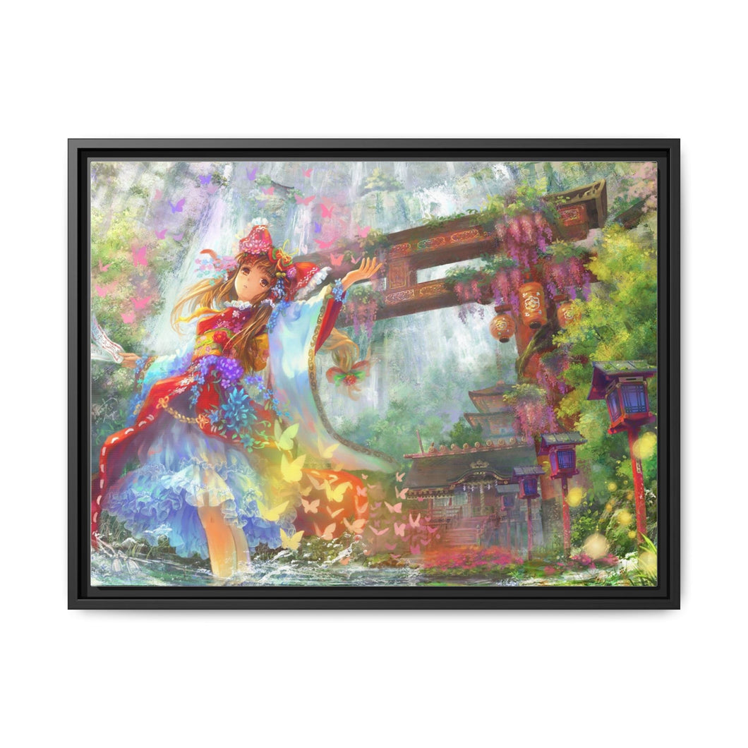 Touhou Canvas Framed Art Print