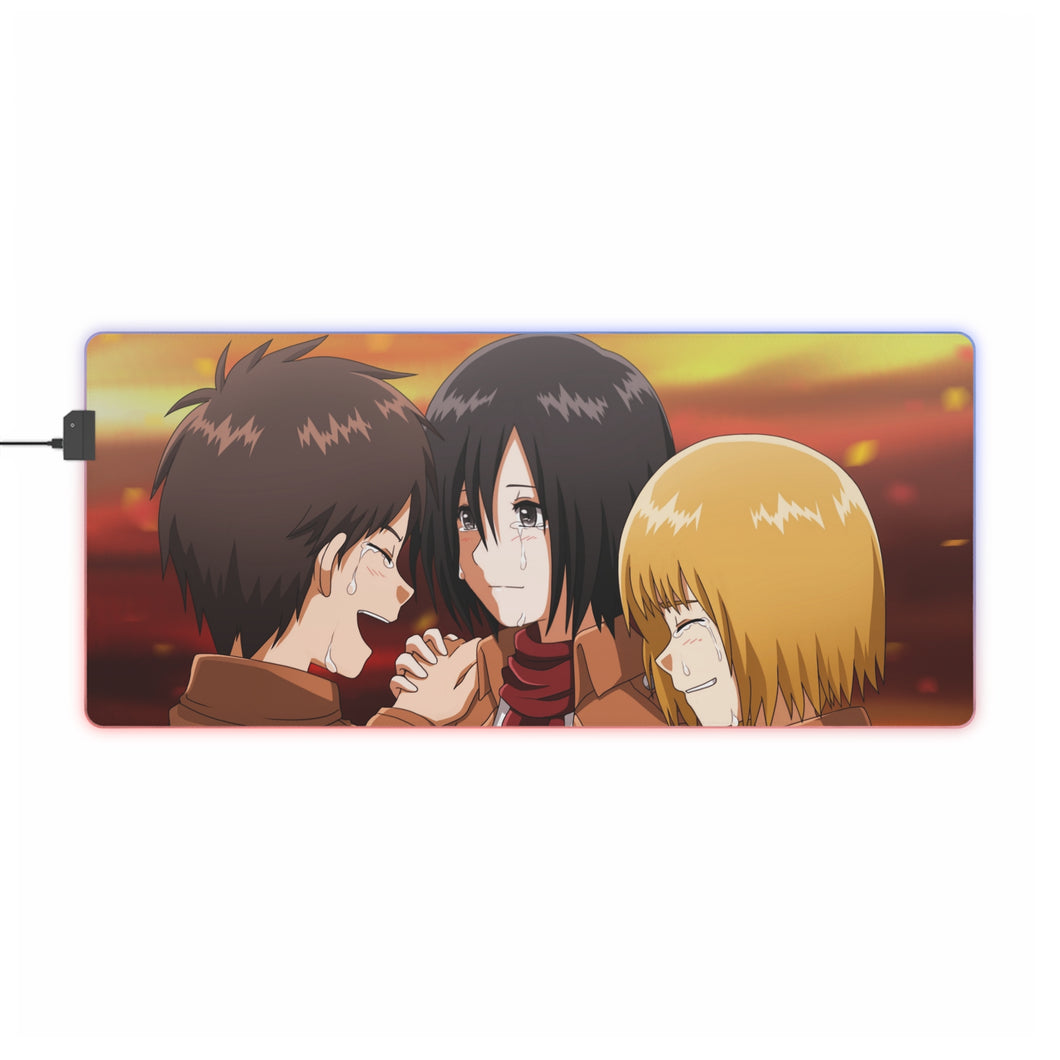 Anime Attack On Titan RGB LED Mouse Pad (Desk Mat)
