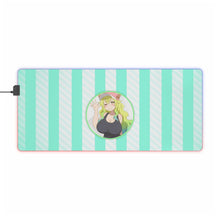 Load image into Gallery viewer, Miss Kobayashi's Dragon Maid Kobayashi San Chi No Maid Dragon, Quetzalcoatl RGB LED Mouse Pad (Desk Mat)
