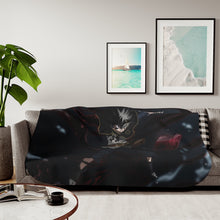 Load image into Gallery viewer, Black Clover Asta Sherpa Blanket
