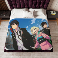 Load image into Gallery viewer, Rin,Yukio and Shiemi Sherpa Blanket
