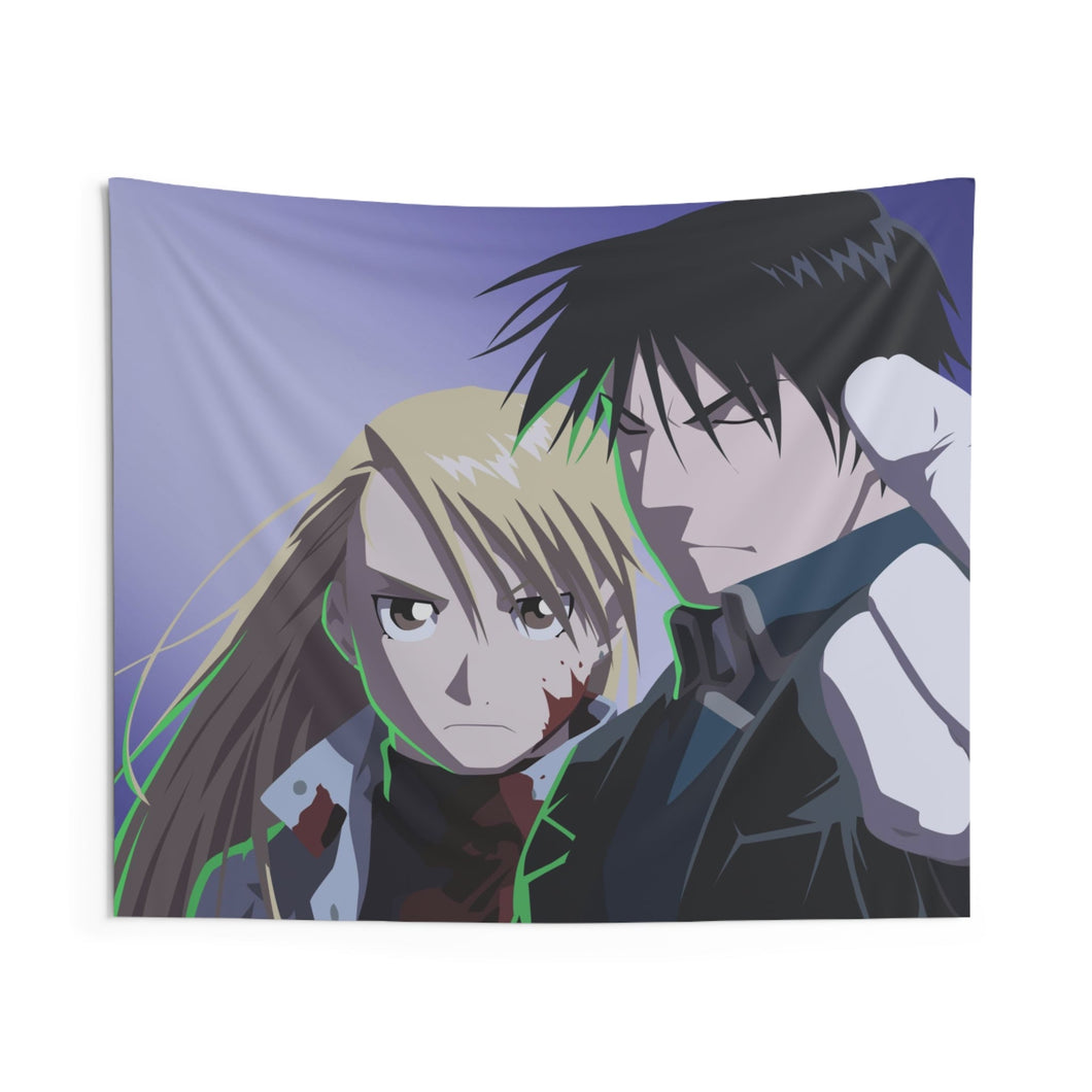 Riza Hawkeye Roy Mustang Indoor Wall Tapestry