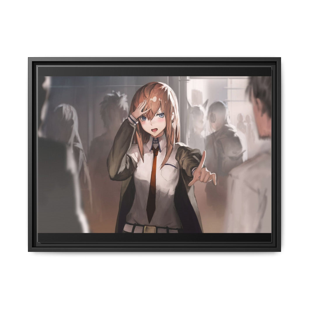 Assistant Christina- Makise Kurisu Canvas Framed Art Print