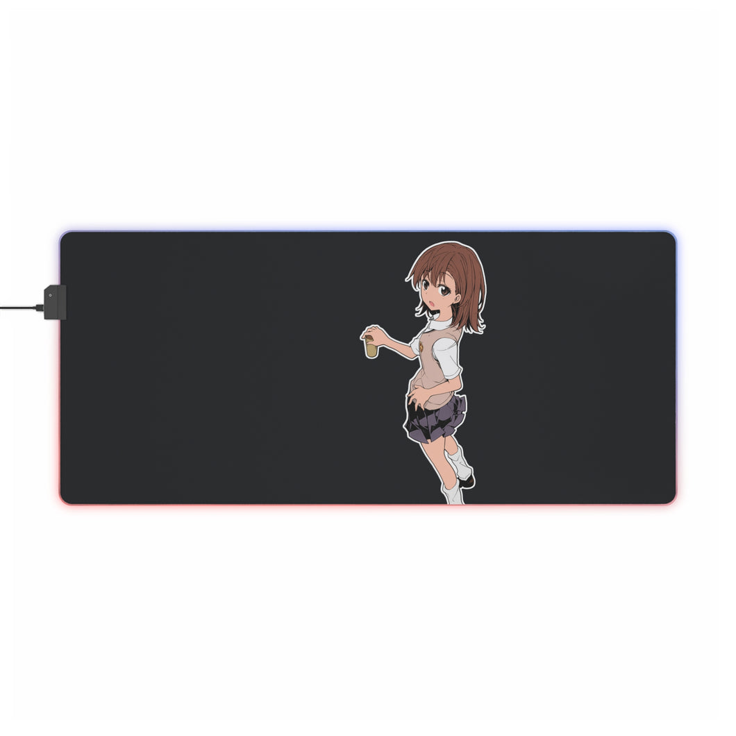 A Certain Scientific Railgun Mikoto Misaka RGB LED Mouse Pad (Desk Mat)