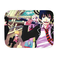 Blue Exorcist Rin Okumura, Yukio Okumura, Kuro, Shiemi Moriyama Sherpa Blanket
