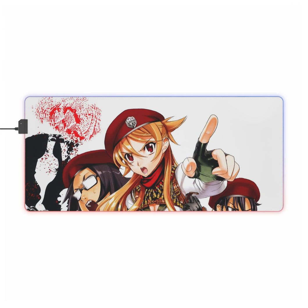 Highschool Of The Dead RGB LED Mouse Pad (Desk Mat)