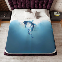 Load image into Gallery viewer, Anime Spirited Away Sherpa Blanket
