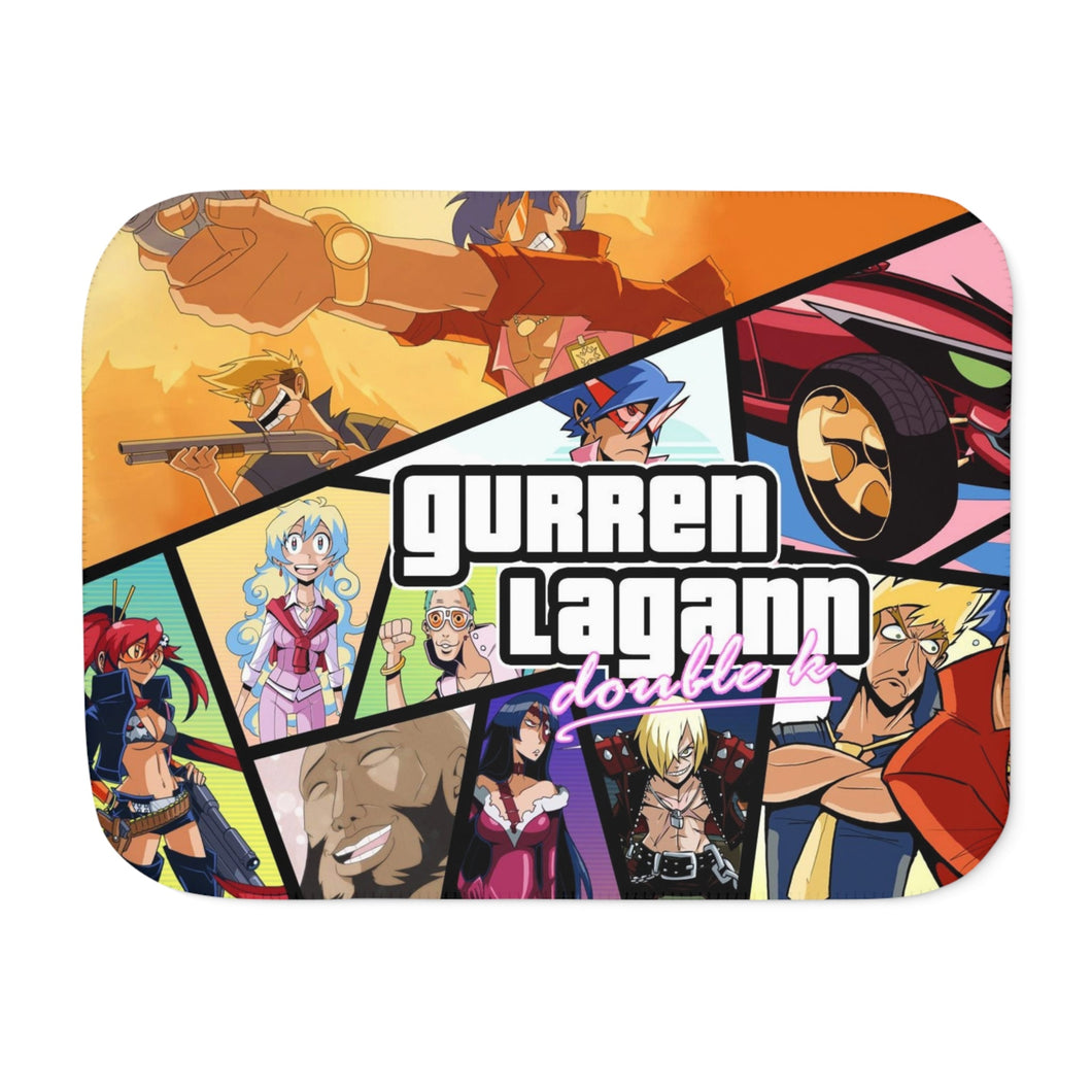 Anime Tengen Toppa Gurren Lagannr Sherpa Blanket