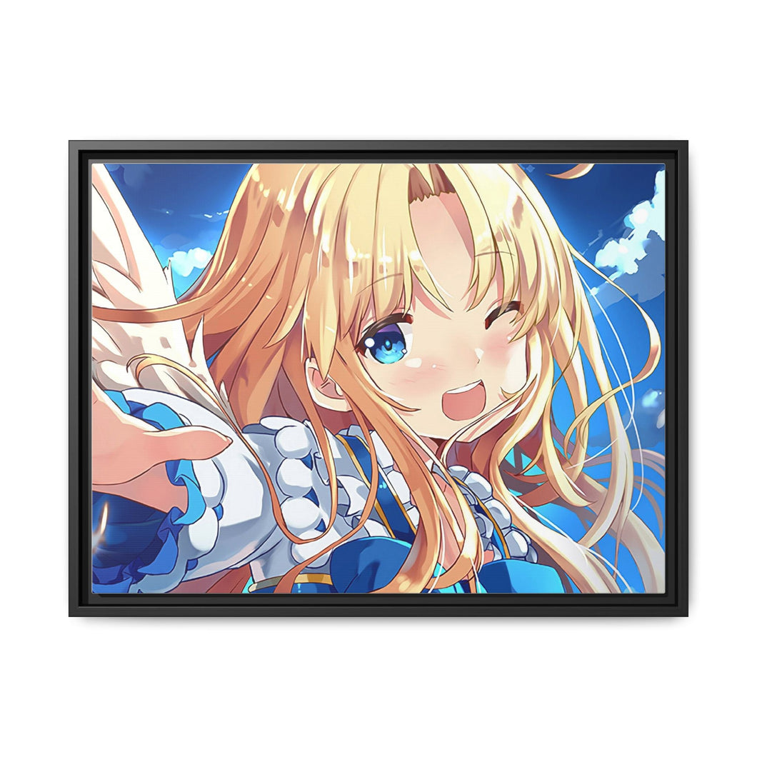 Happy filo Canvas Framed Art Print