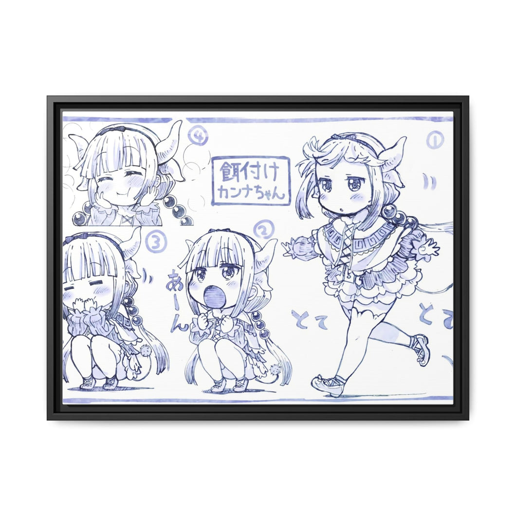Kanna Kamui Canvas Framed Art Print