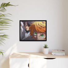 Load image into Gallery viewer, The Promised Neverland Ray, Norman, Emma Canvas Framed Art Print
