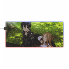 Load image into Gallery viewer, Kirito and Asuna RGB LED Mouse Pad (Desk Mat)
