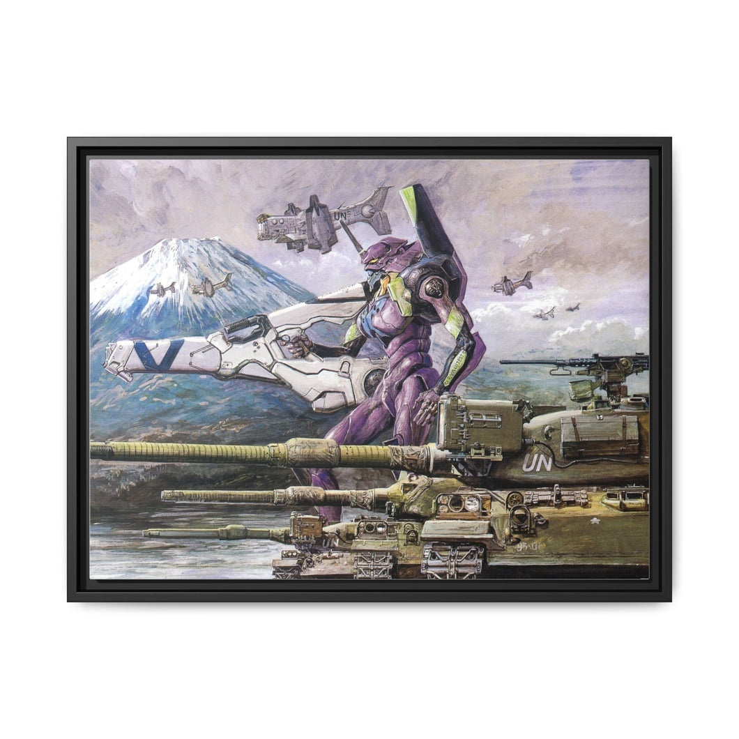 Anime Neon Genesis Evangelion Canvas Framed Art Print