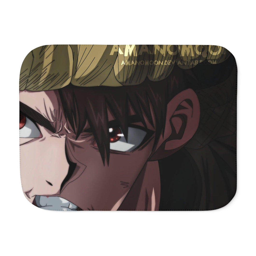 Anime Dr. Stone Sherpa Blanket