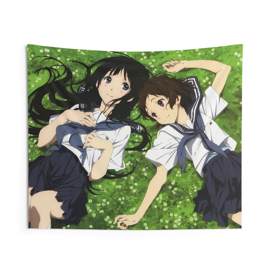 Eru Chitanda  Mayaka Ibara in the garden Indoor Wall Tapestry