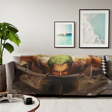 Load image into Gallery viewer, Zoro Roronoa Sherpa Blanket
