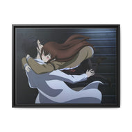 Makise Kurisu & Rintaro Okabe Canvas Framed Art Print