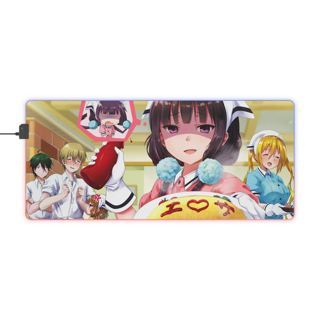 Blend S Maika Sakuranomiya, Kaho Hinata, Mafuyu Hoshikawa, Dino, Kouyou Akizuki RGB LED Mouse Pad (Desk Mat)