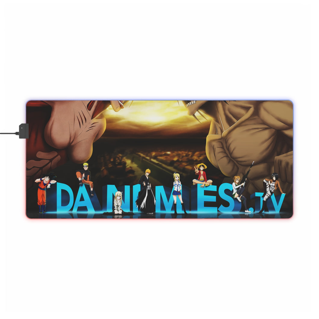 Anime Attack On Titan RGB LED Mouse Pad (Desk Mat)