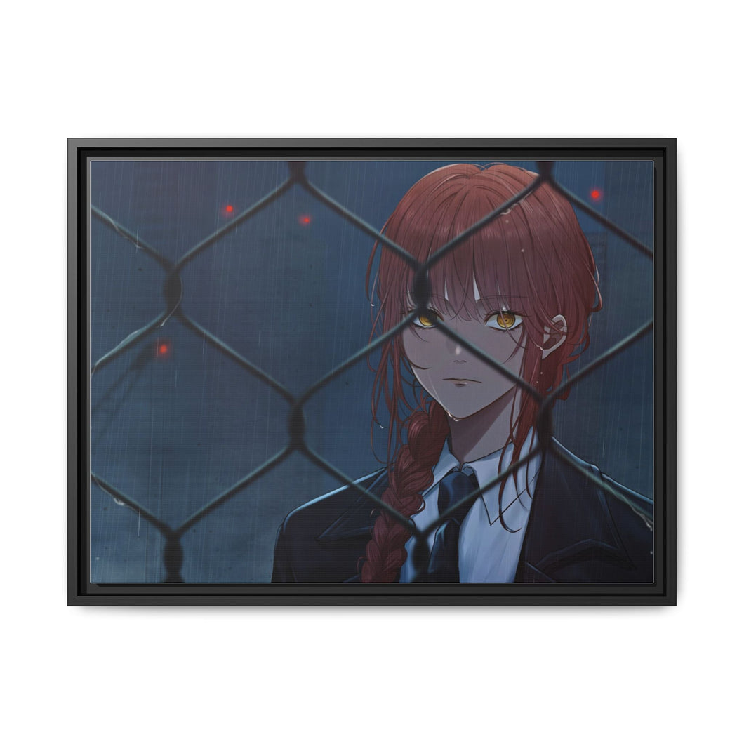 Anime Chainsaw Man Canvas Framed Art Print