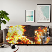 Load image into Gallery viewer, Fire force skad Sherpa Blanket
